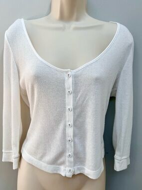 FP Intimately Rib Cardigan, Size Large